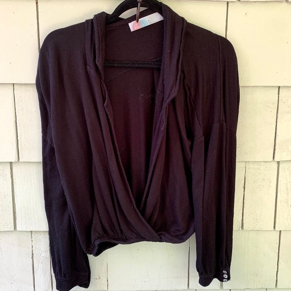 free people beach open front cardigan